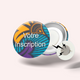 Badge Wax Orange et Violet