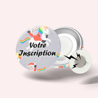 Unicorn Christmas Badge