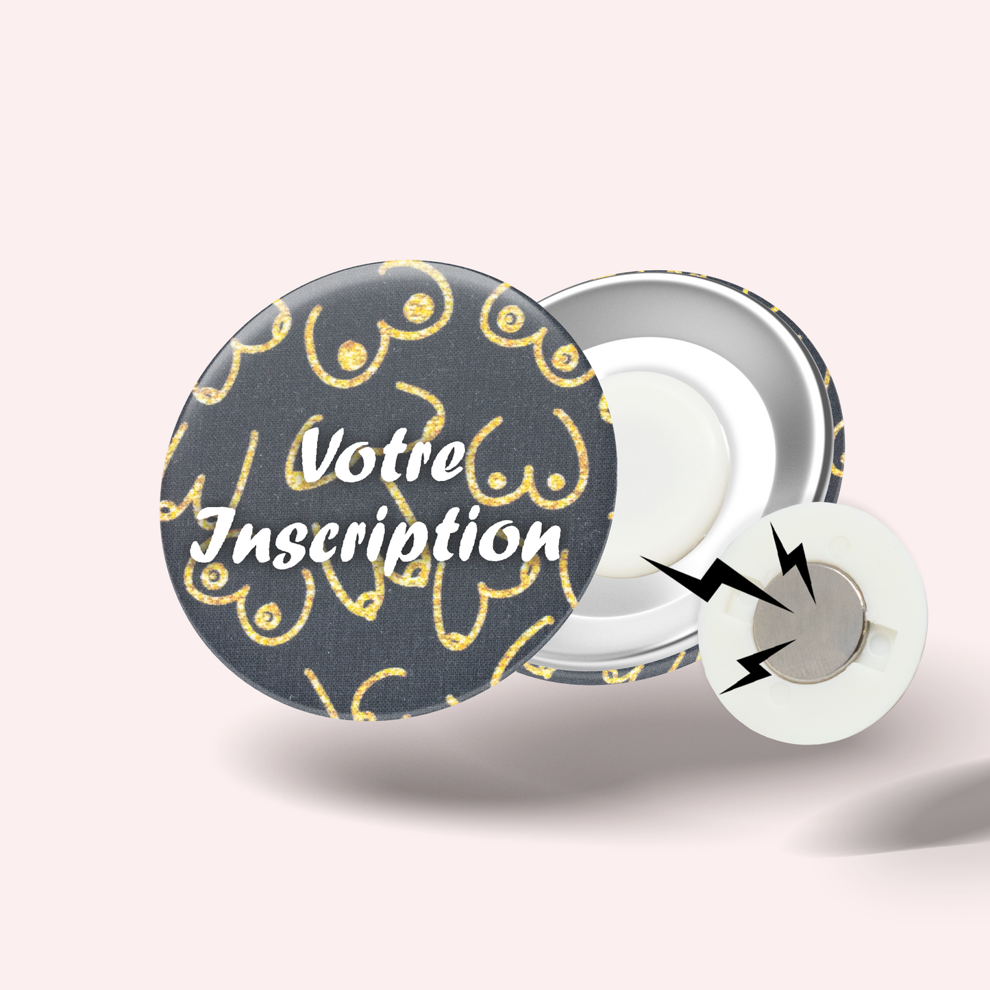 Badge Gold Boobs