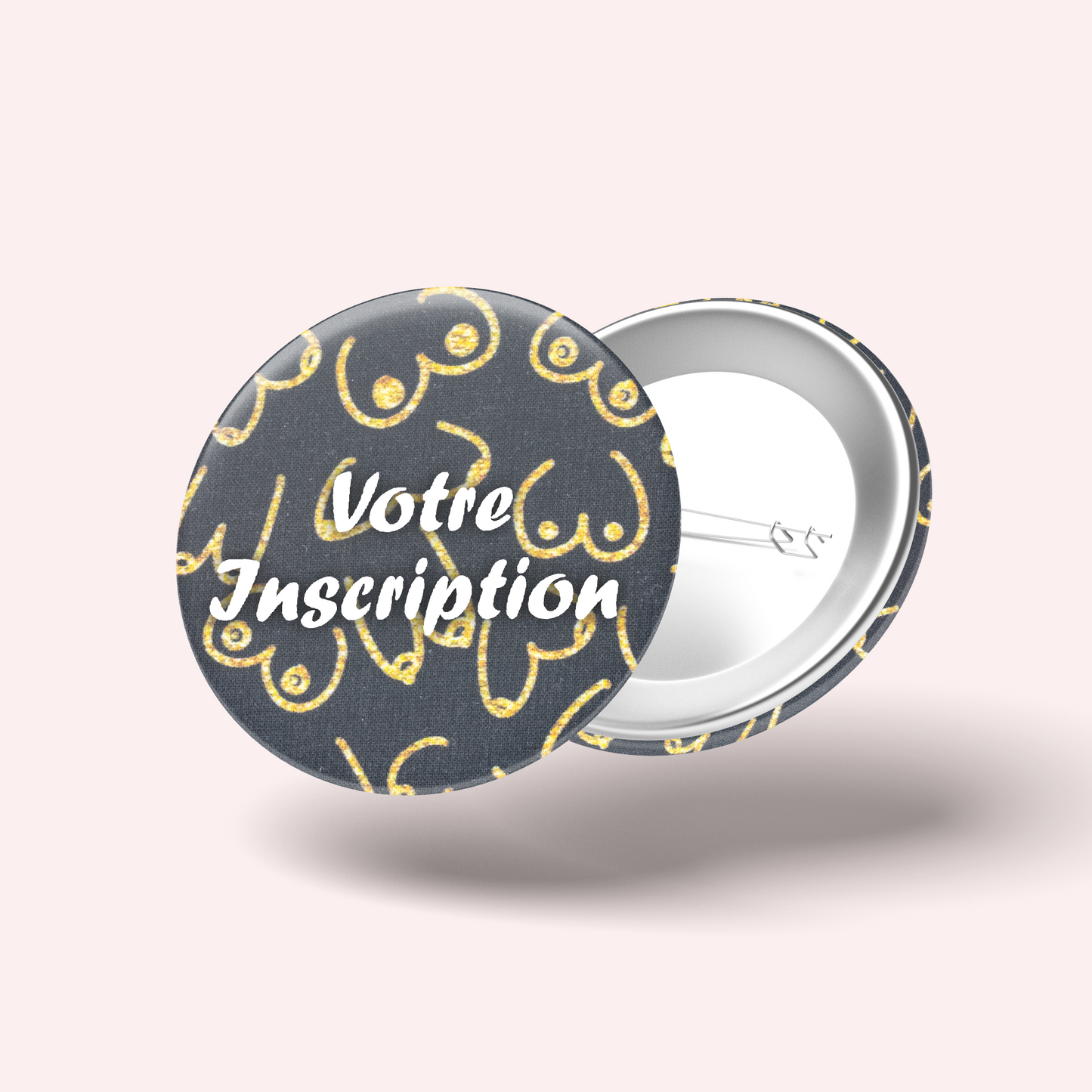 Badge Gold Boobs