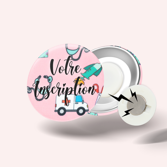 Pink Ambulance Badge