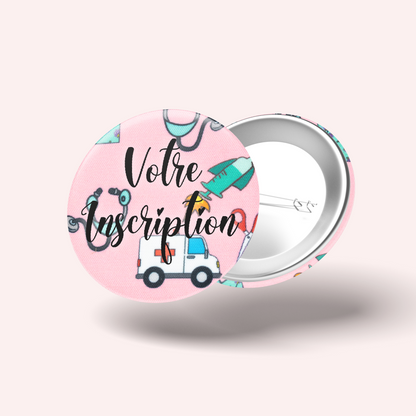 Pink Ambulance Badge