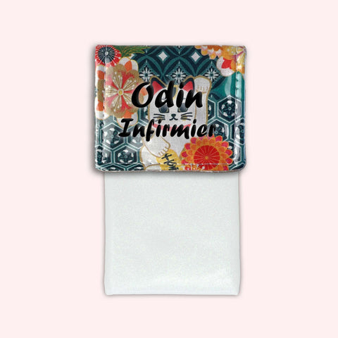 Pochette aimantée Chat Blanc