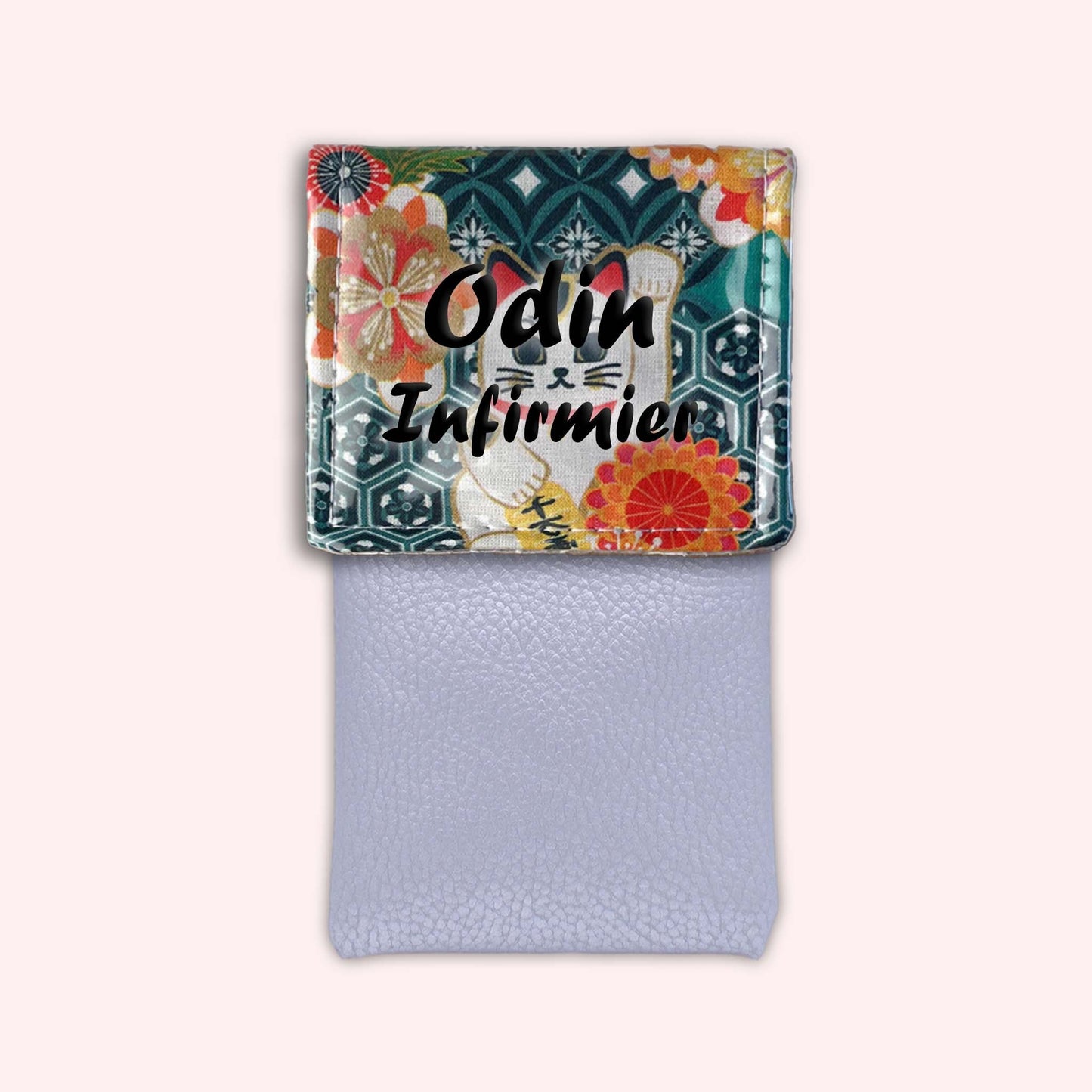 Pochette aimantée Chat Blanc