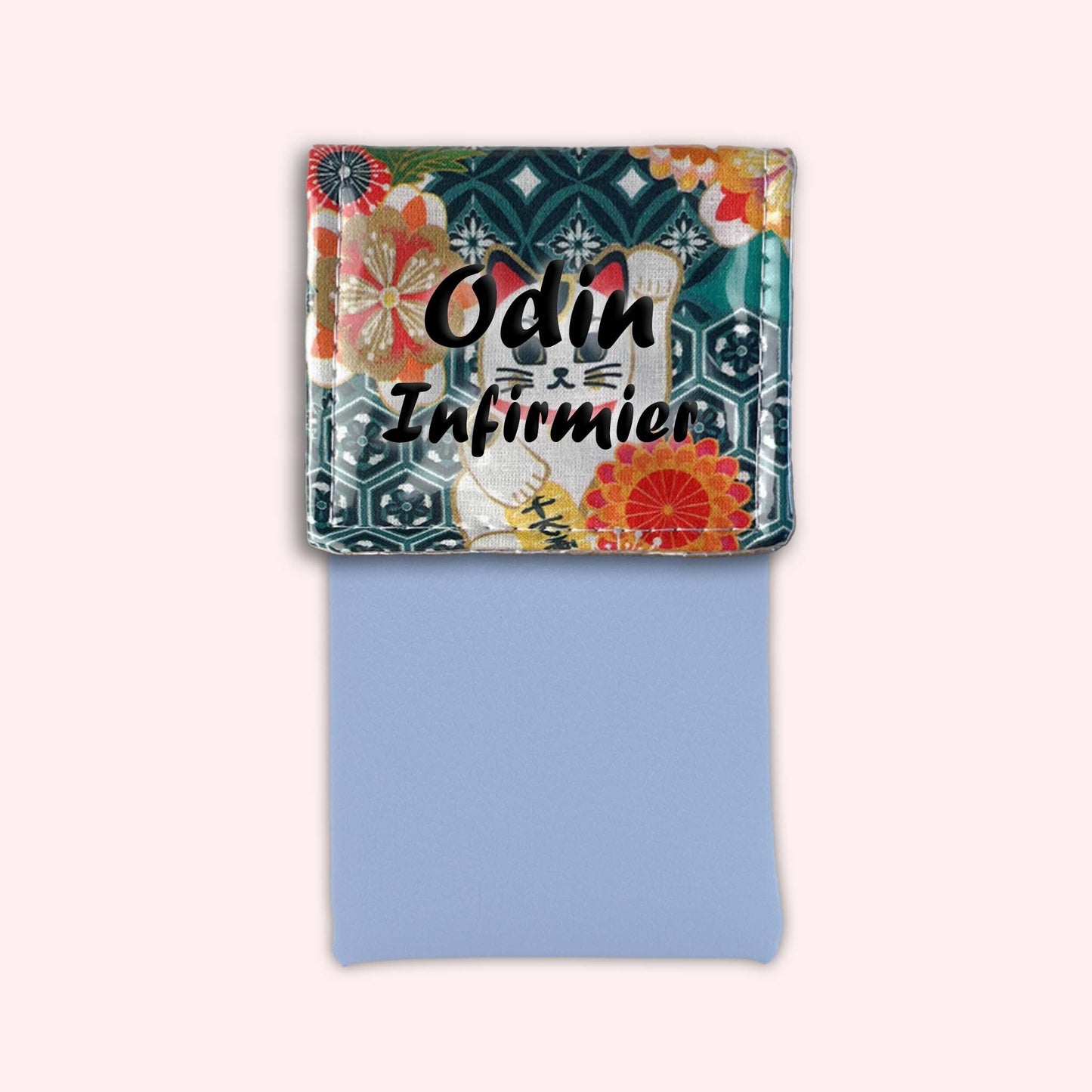 Pochette aimantée Chat Blanc