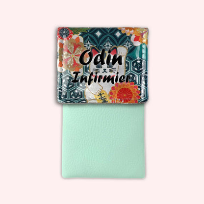 Pochette aimantée Chat Blanc