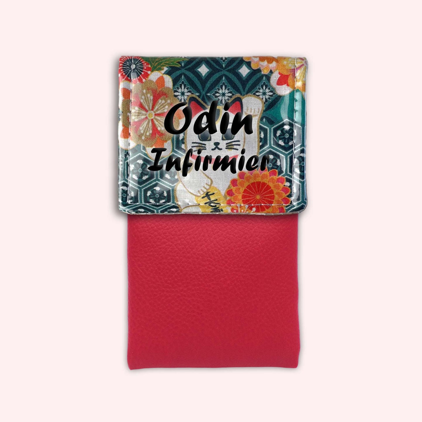Pochette aimantée Chat Blanc