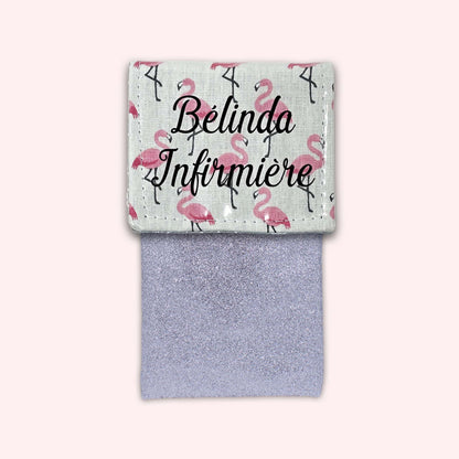 Pochette aimantée Flamants Rose