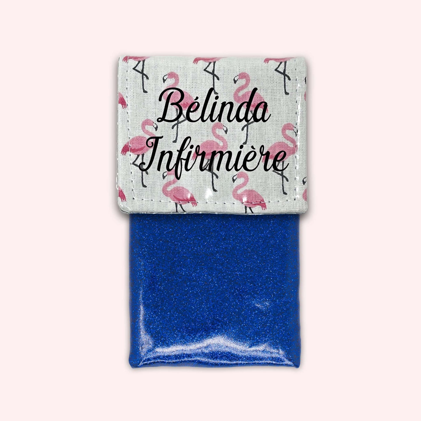Pochette aimantée Flamants Rose