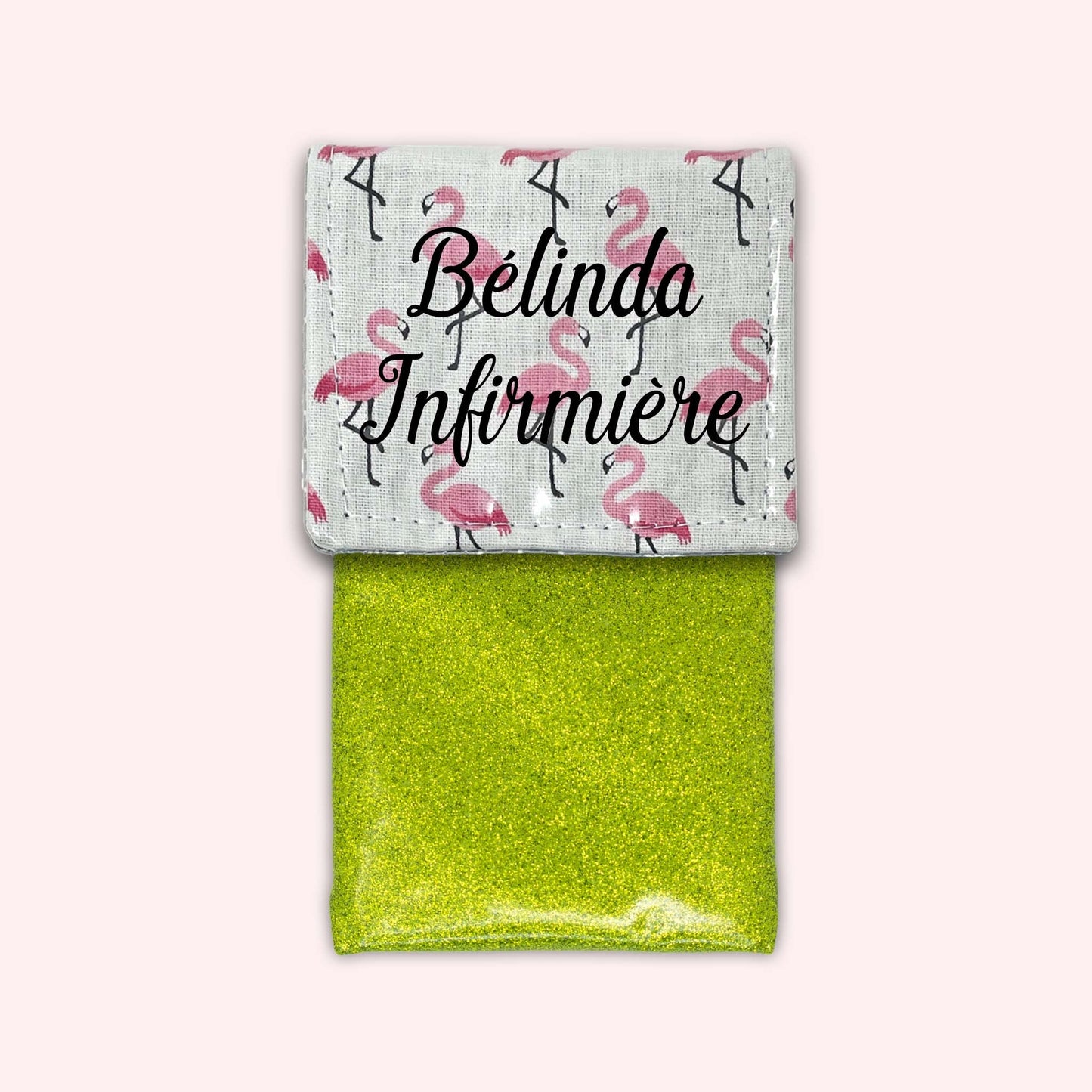 Pochette aimantée Flamants Rose