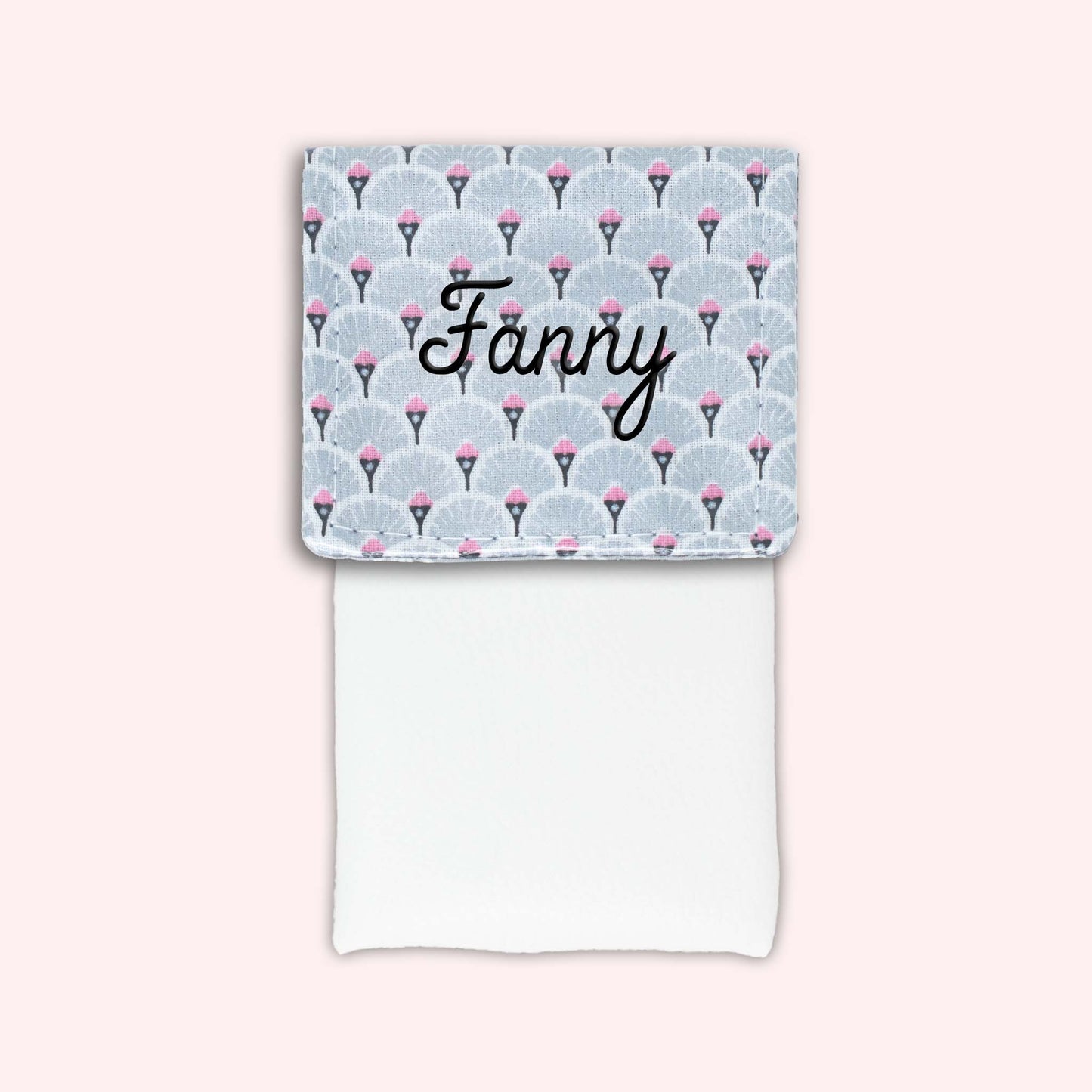 Pochette aimantée Art Déco Argent