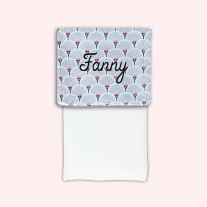 Pochette aimantée Art Déco Argent