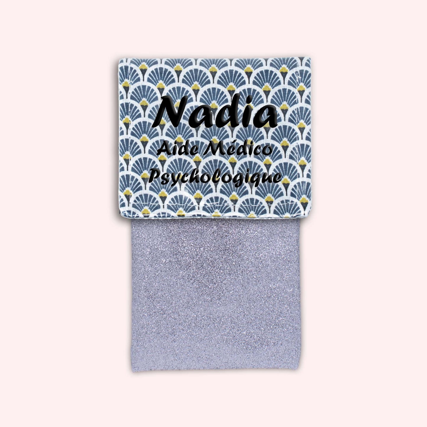 Pochette aimantée Art Déco Bleu Marine