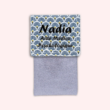 Pochette aimantée Art Déco Bleu Marine