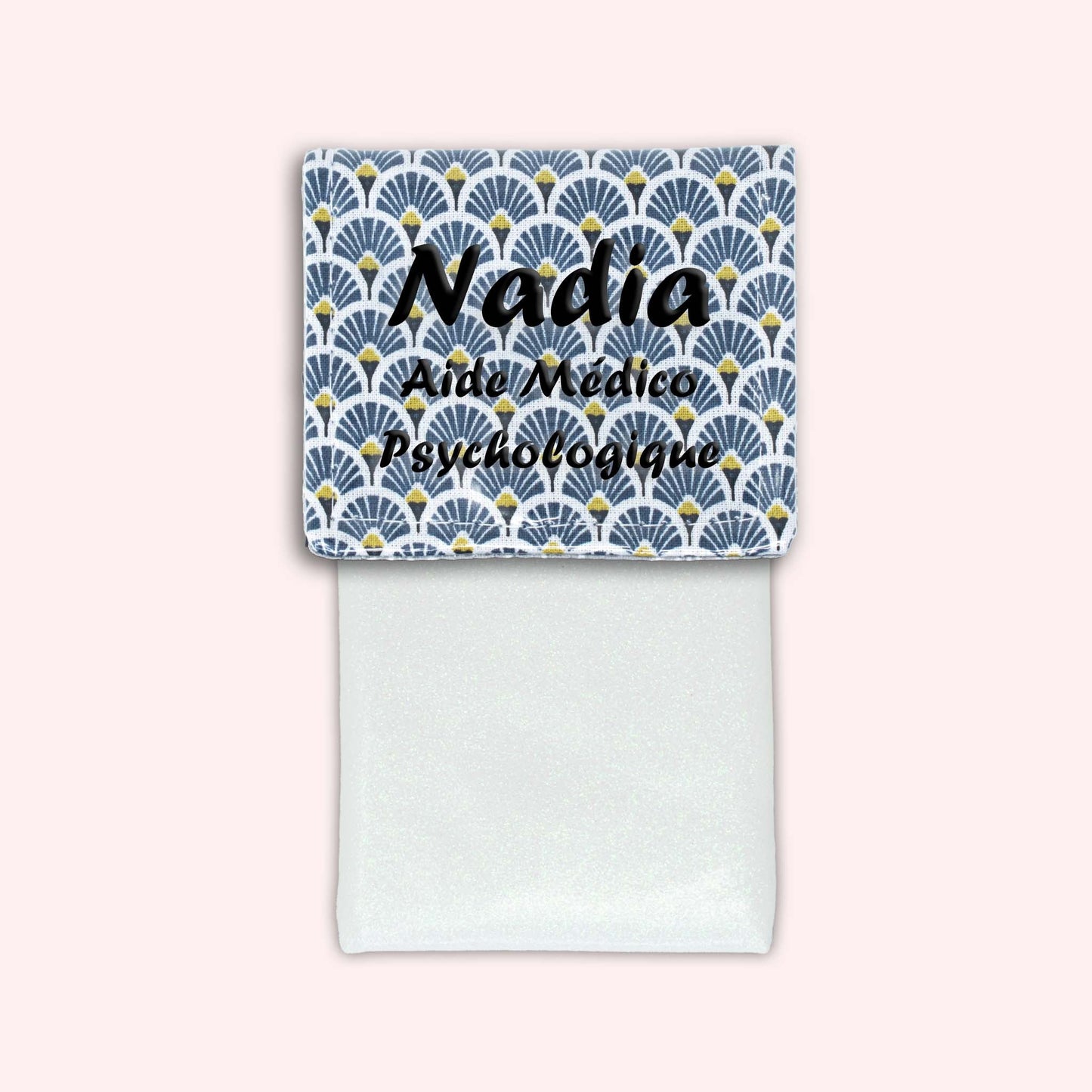 Pochette aimantée Art Déco Bleu Marine