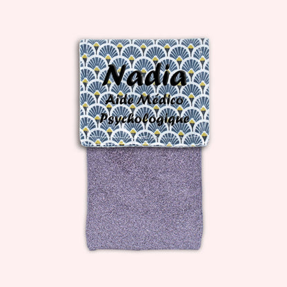Pochette aimantée Art Déco Bleu Marine