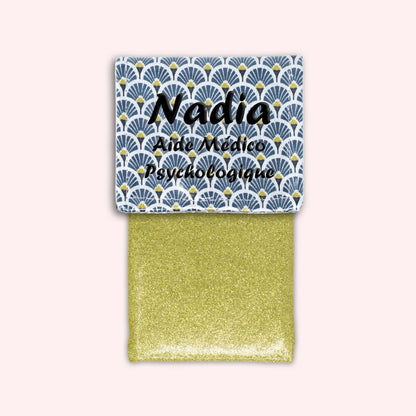 Pochette aimantée Art Déco Bleu Marine