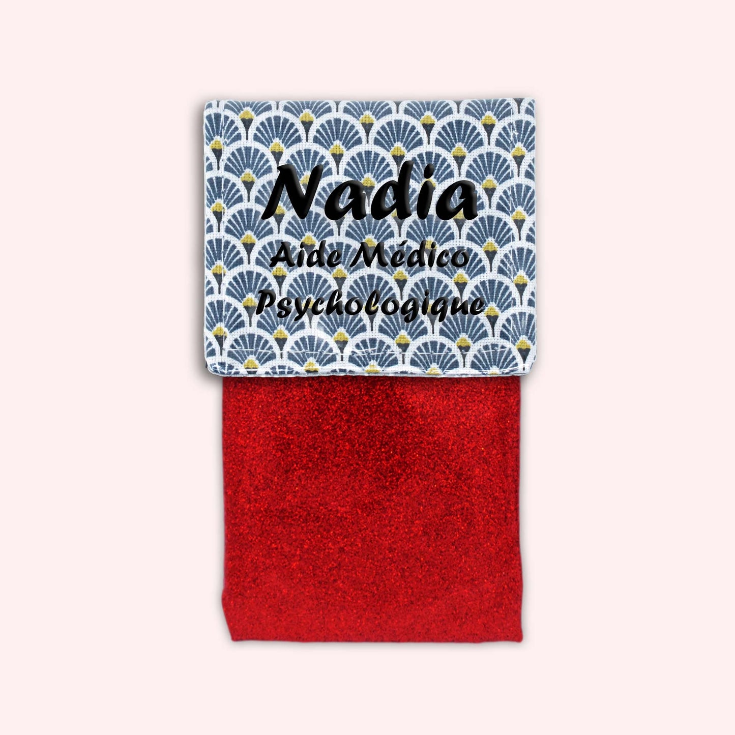 Pochette aimantée Art Déco Bleu Marine