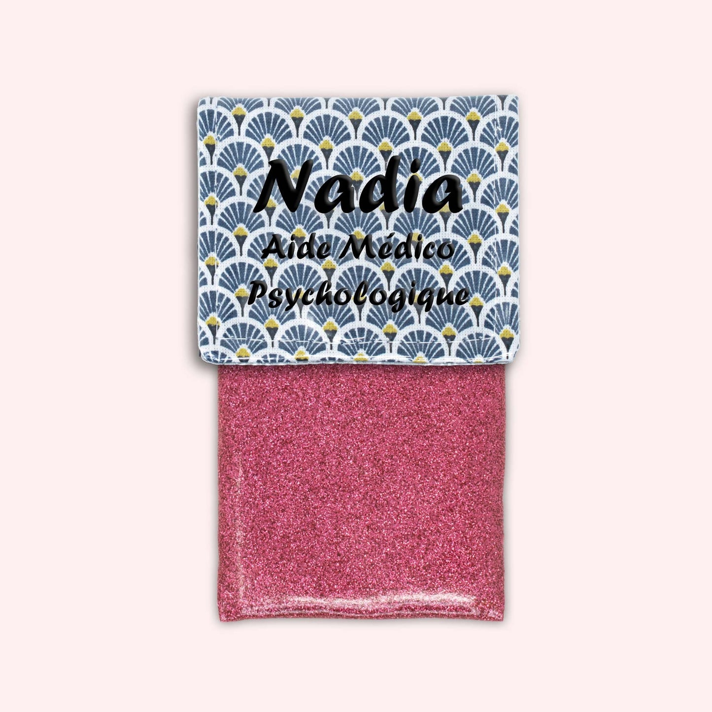 Pochette aimantée Art Déco Bleu Marine
