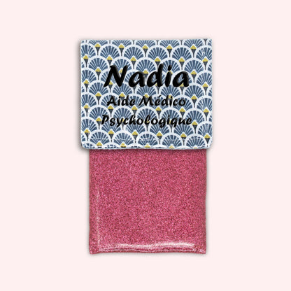 Pochette aimantée Art Déco Bleu Marine