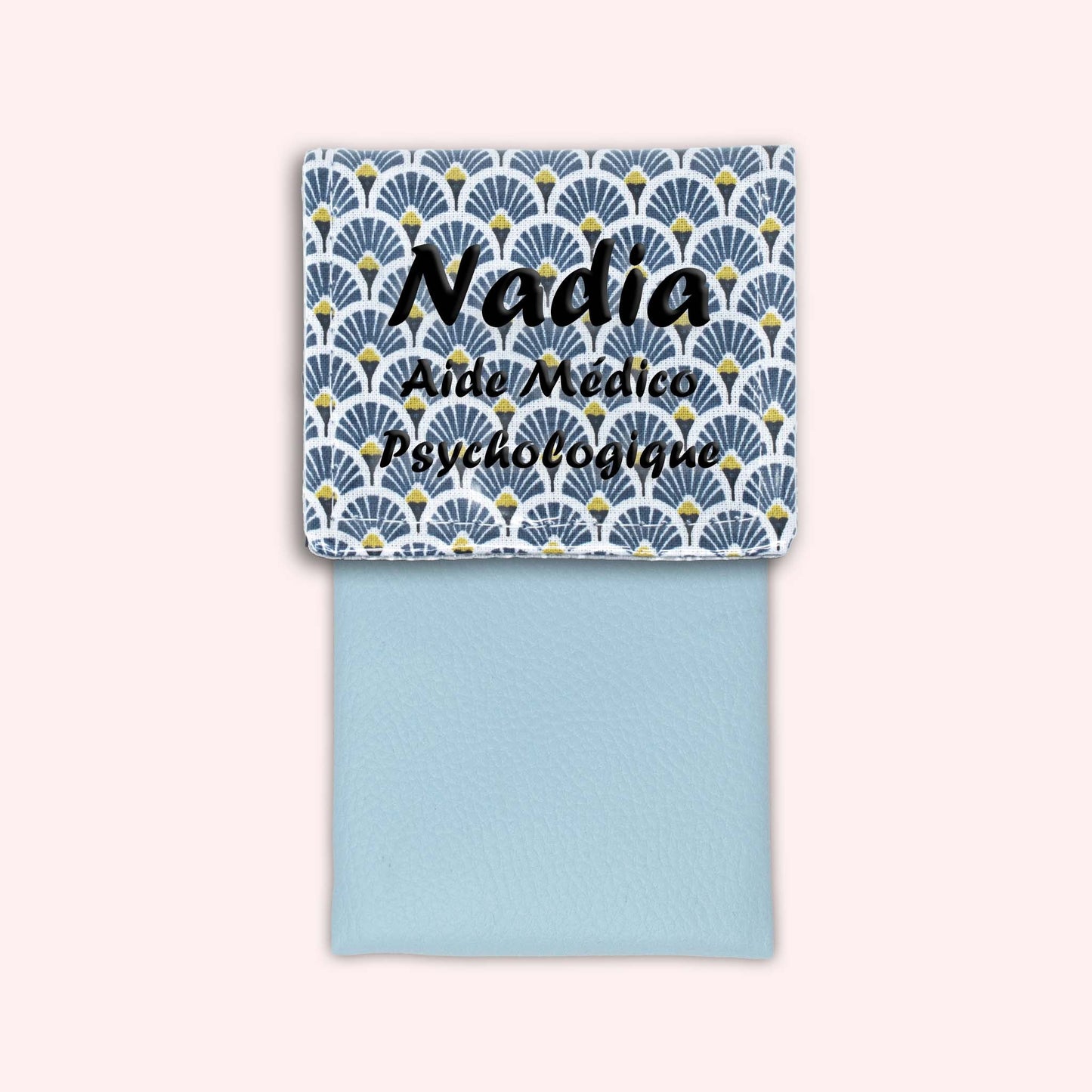 Pochette aimantée Art Déco Bleu Marine