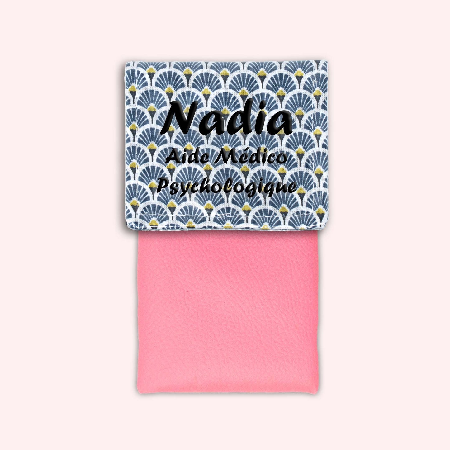 Pochette aimantée Art Déco Bleu Marine