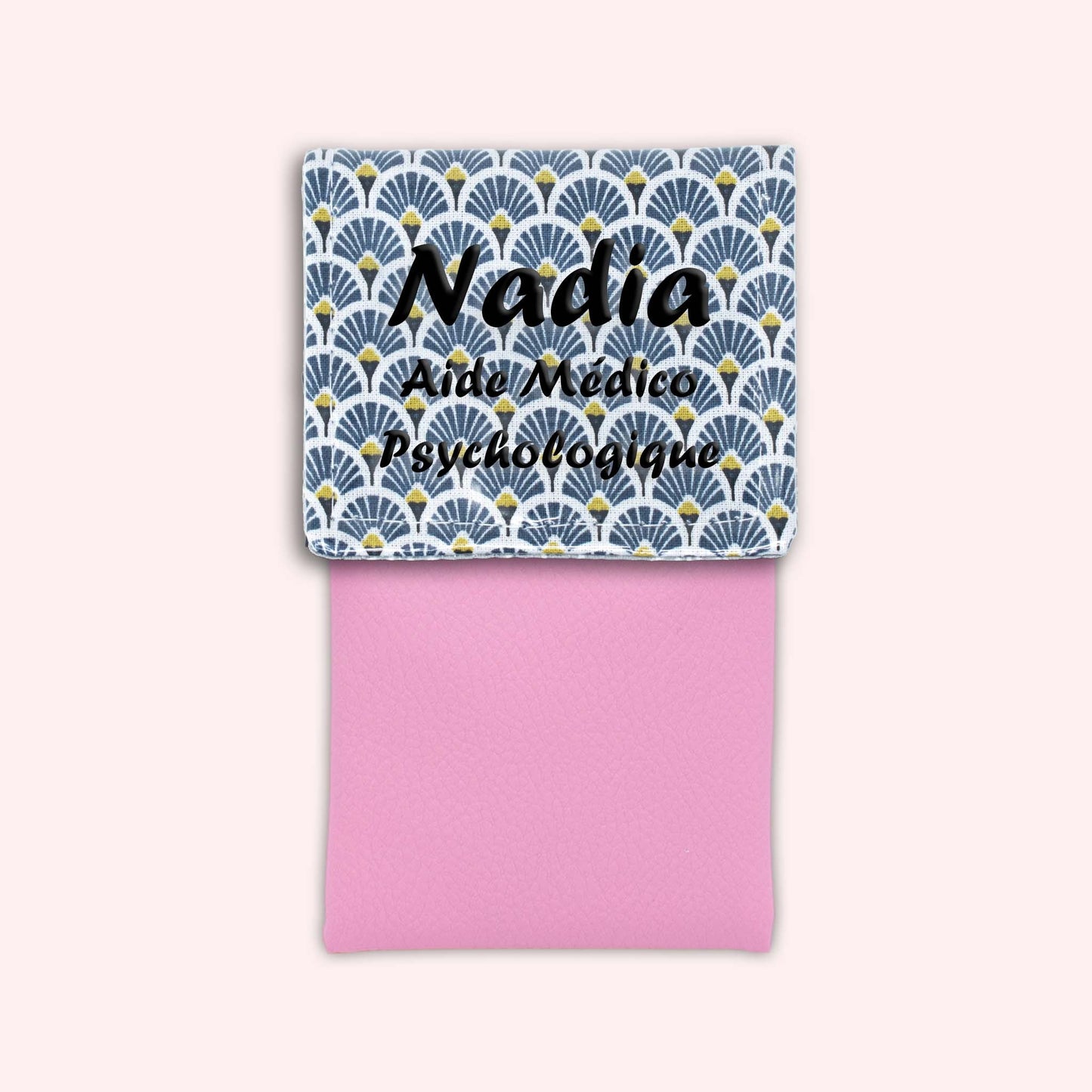 Pochette aimantée Art Déco Bleu Marine