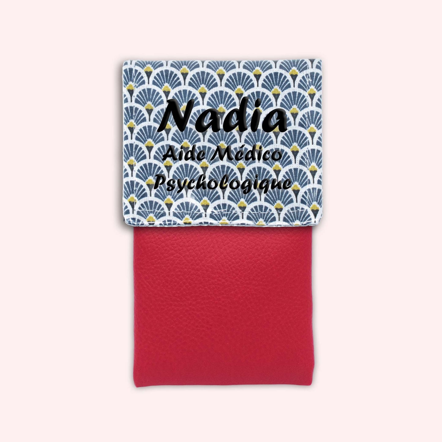 Pochette aimantée Art Déco Bleu Marine