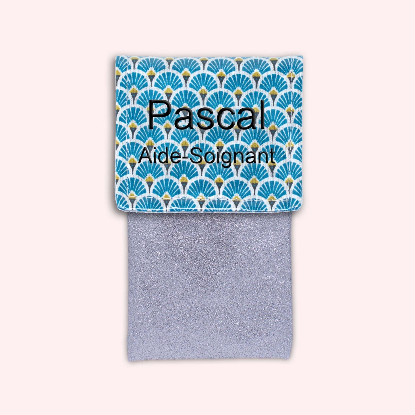 Royal Blue Art Deco Magnetic Pouch