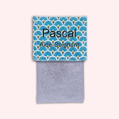 Royal Blue Art Deco Magnetic Pouch