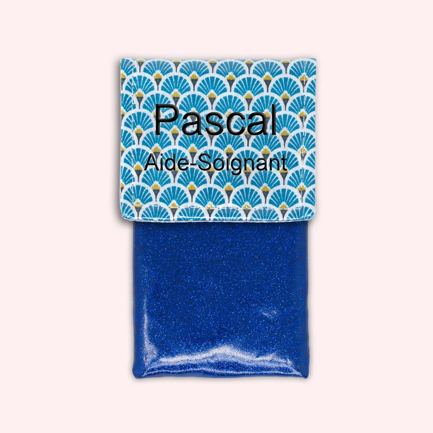 Royal Blue Art Deco Magnetic Pouch