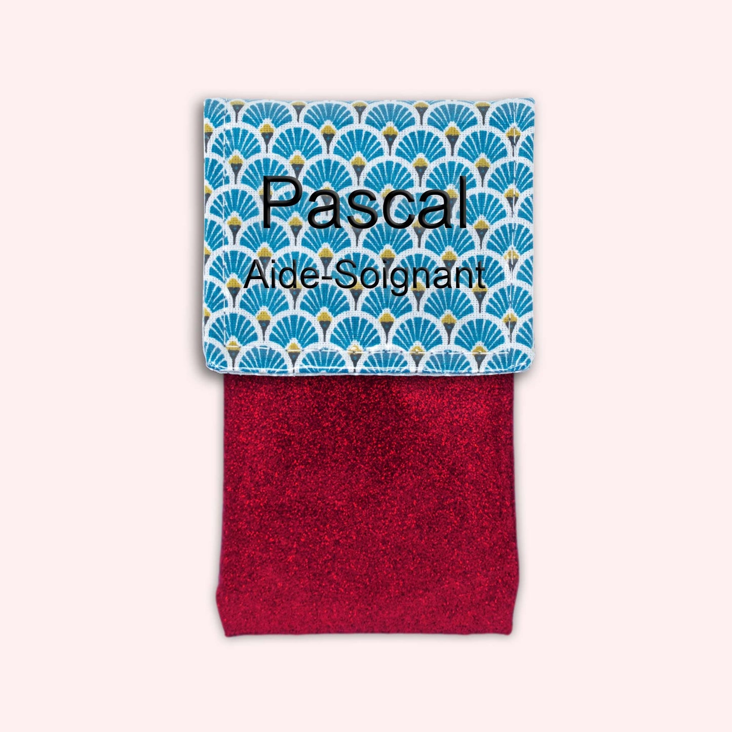 Royal Blue Art Deco Magnetic Pouch