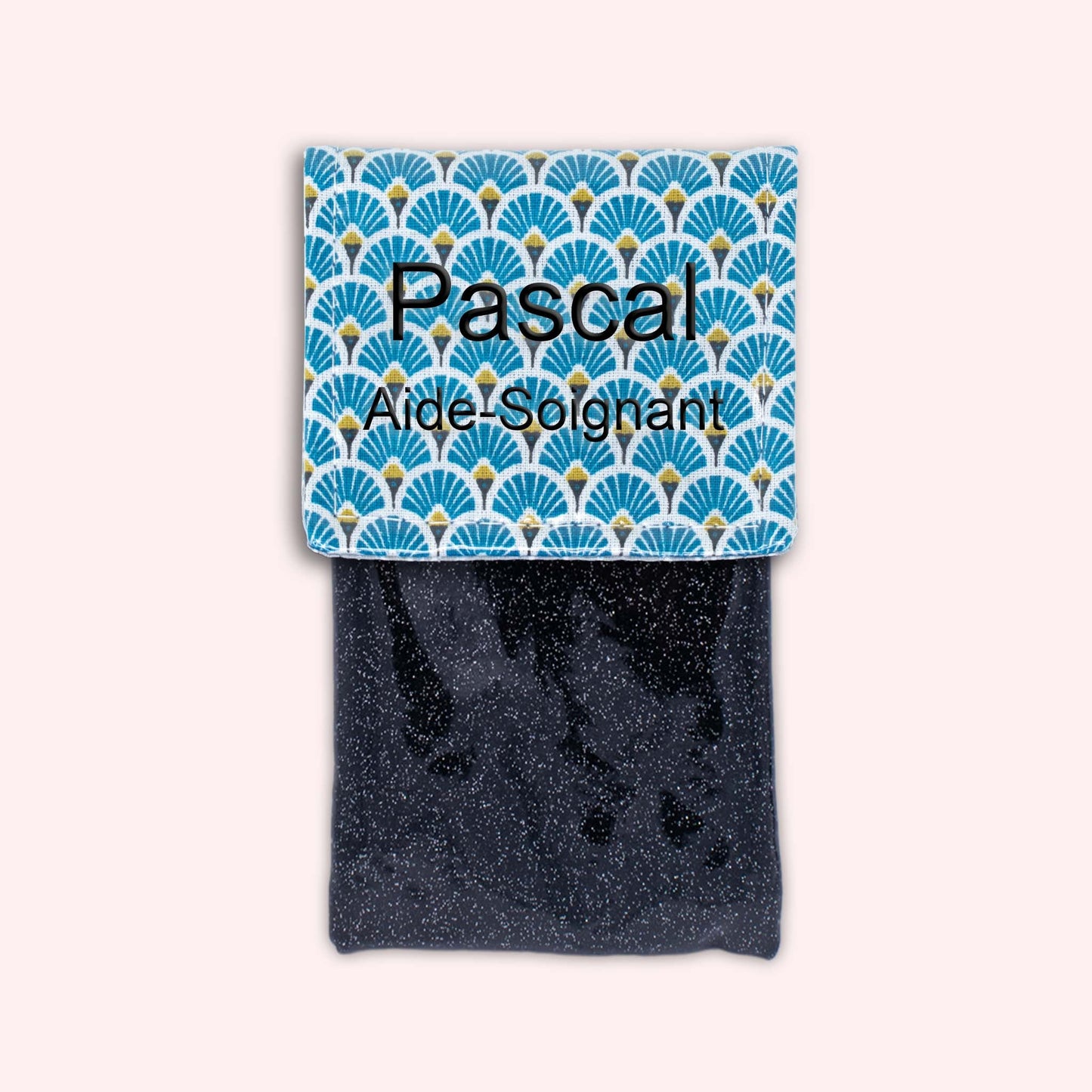 Royal Blue Art Deco Magnetic Pouch
