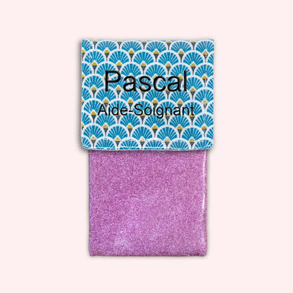 Royal Blue Art Deco Magnetic Pouch