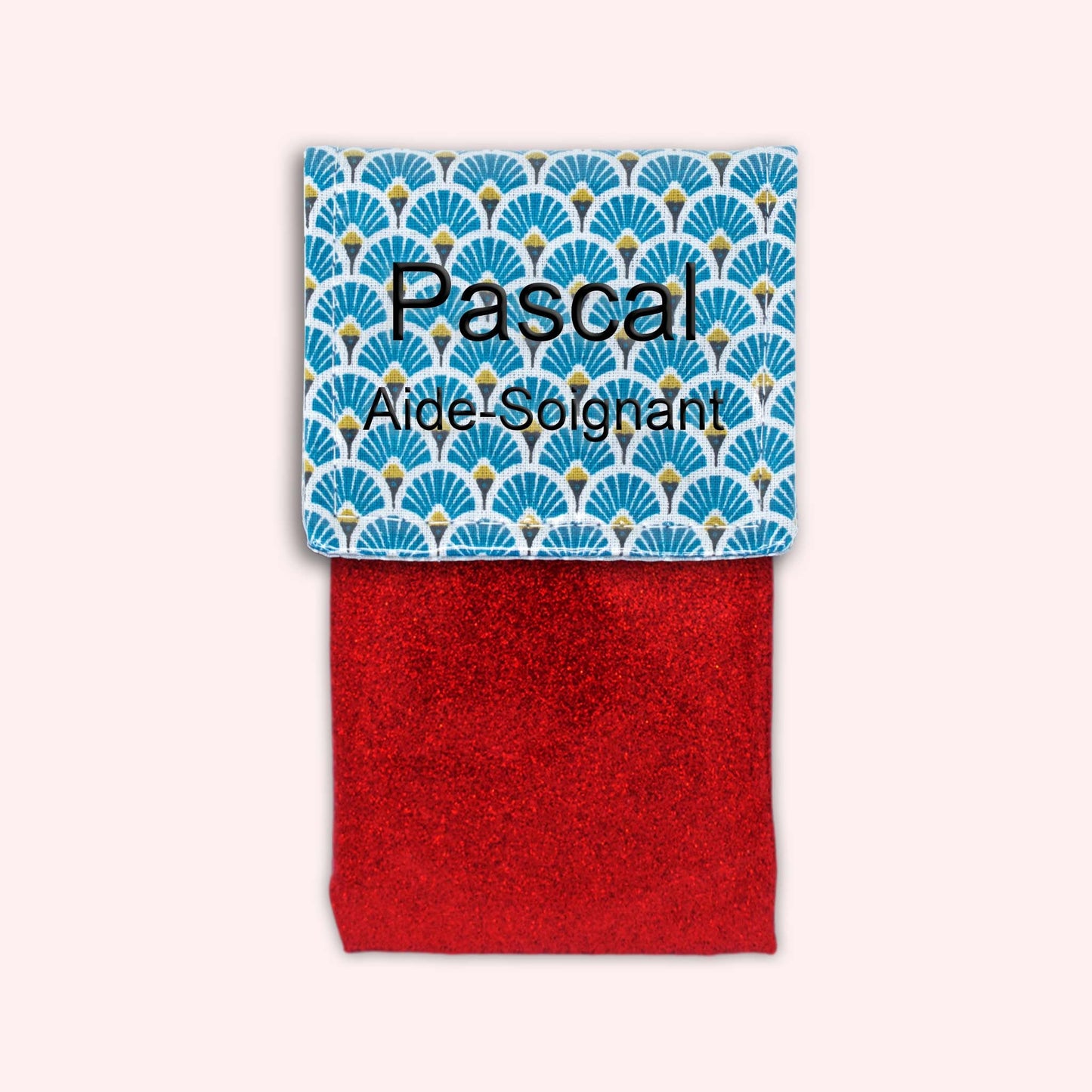 Royal Blue Art Deco Magnetic Pouch