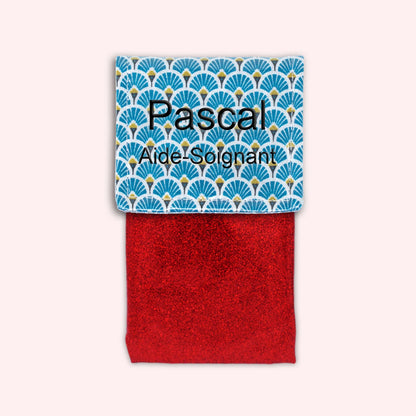 Royal Blue Art Deco Magnetic Pouch