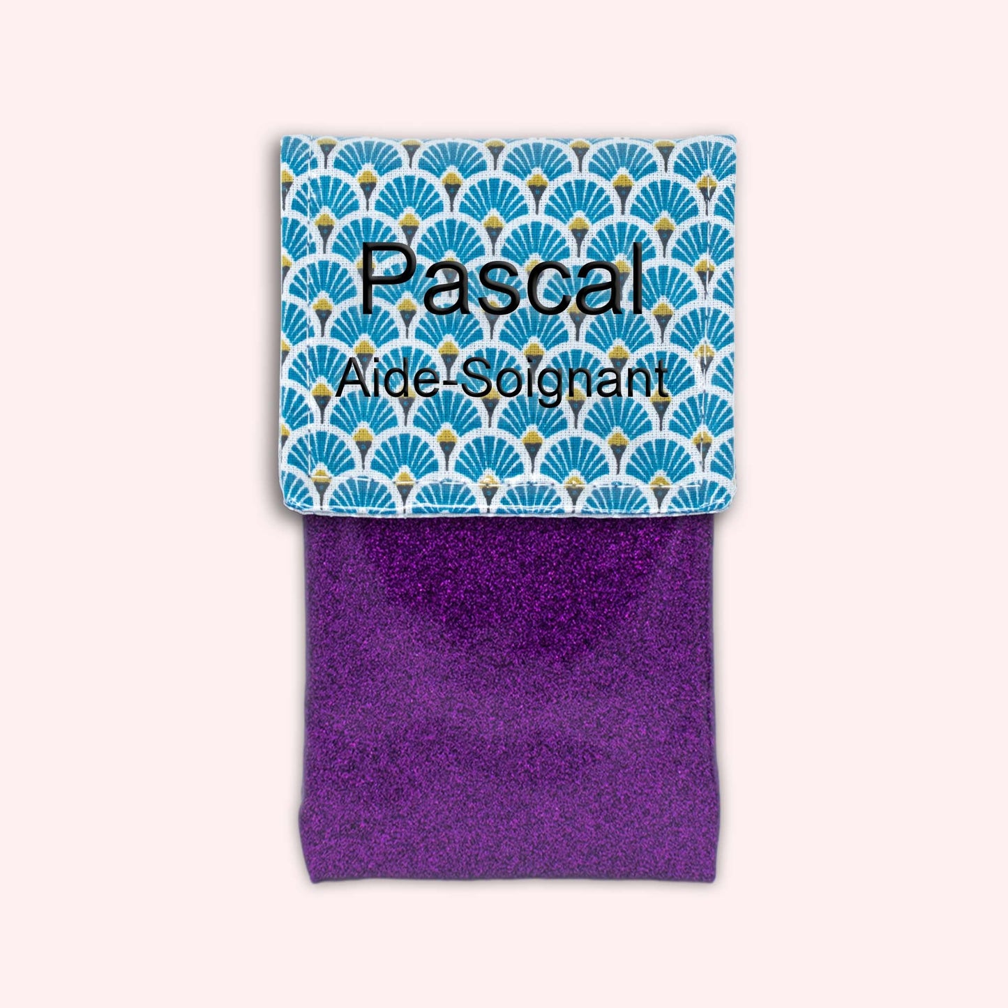 Royal Blue Art Deco Magnetic Pouch