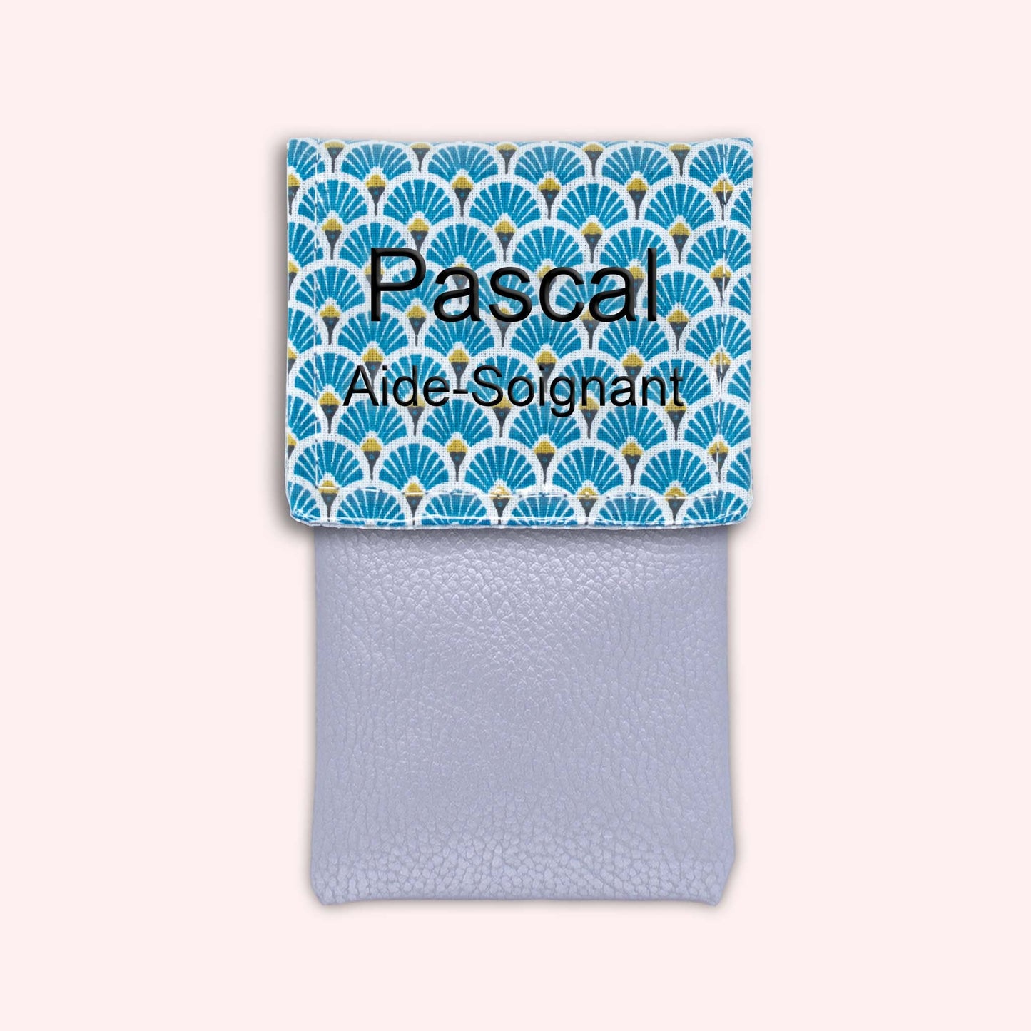 Royal Blue Art Deco Magnetic Pouch