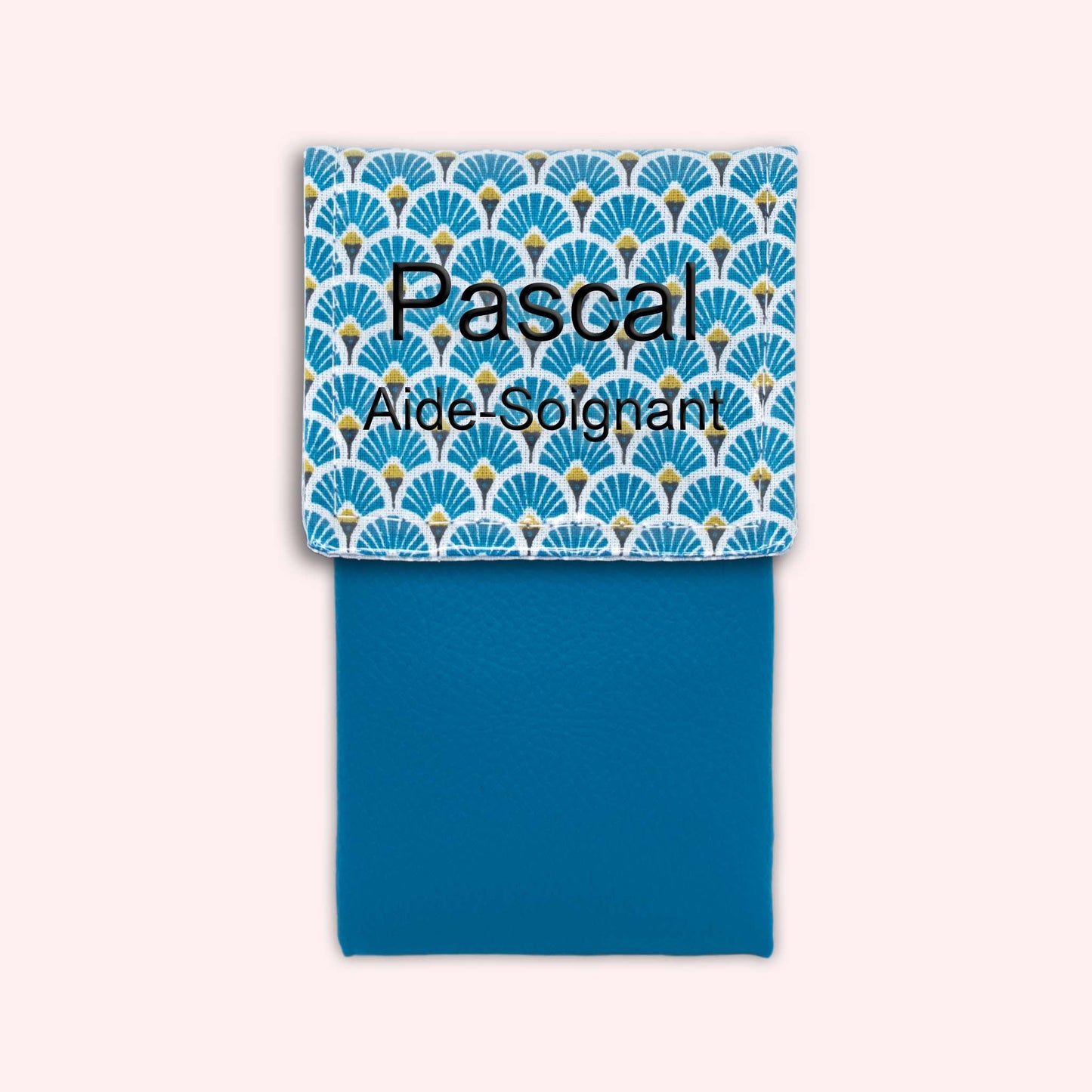 Royal Blue Art Deco Magnetic Pouch