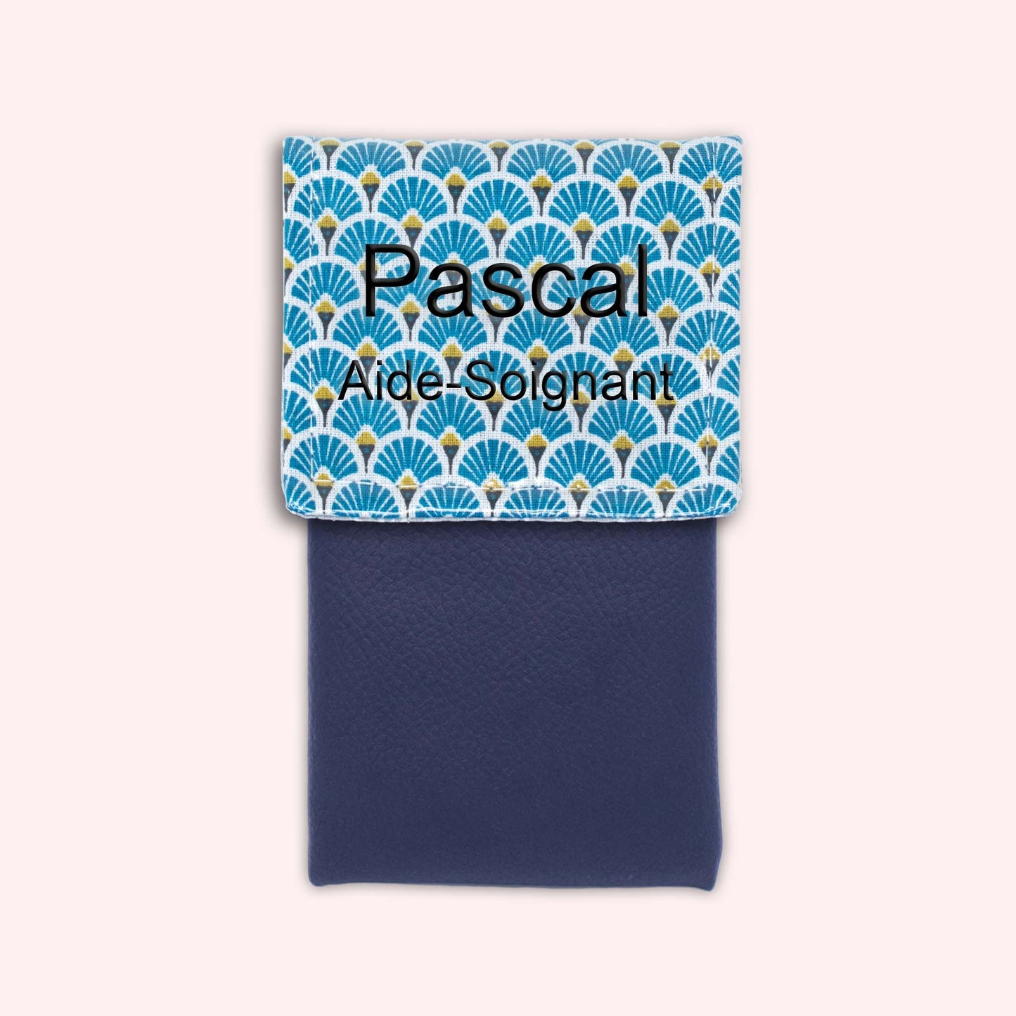 Royal Blue Art Deco Magnetic Pouch