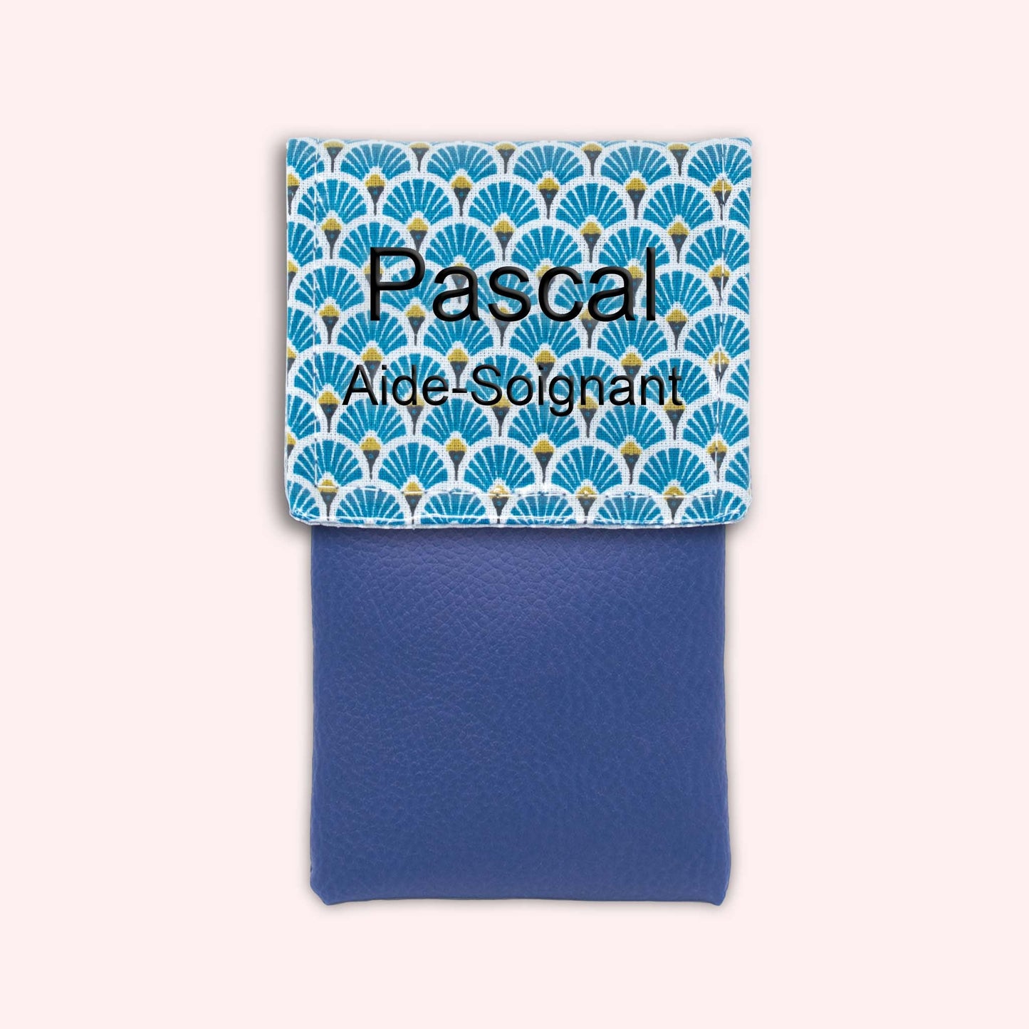 Royal Blue Art Deco Magnetic Pouch