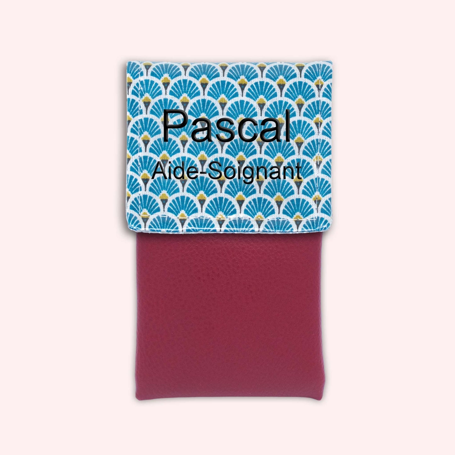 Royal Blue Art Deco Magnetic Pouch