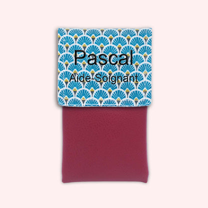 Royal Blue Art Deco Magnetic Pouch