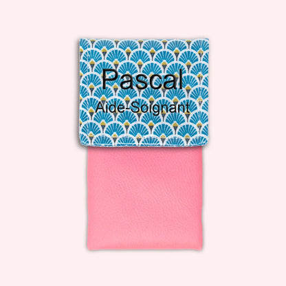 Royal Blue Art Deco Magnetic Pouch
