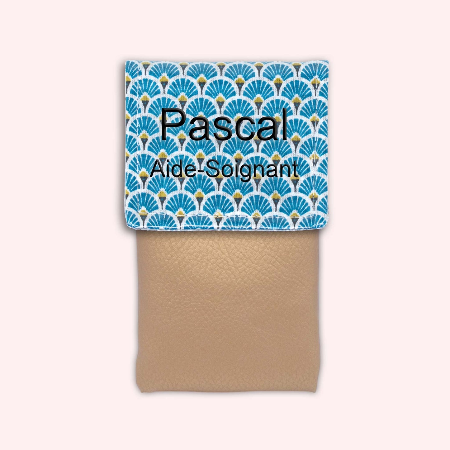 Royal Blue Art Deco Magnetic Pouch