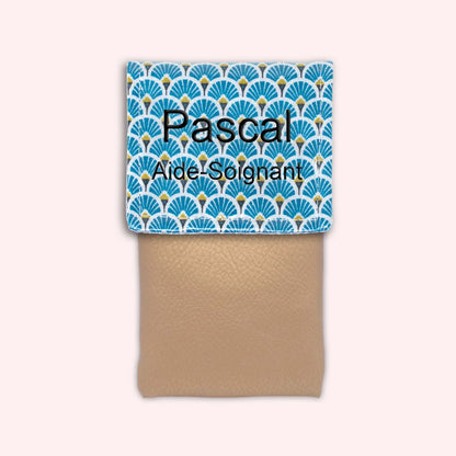Royal Blue Art Deco Magnetic Pouch