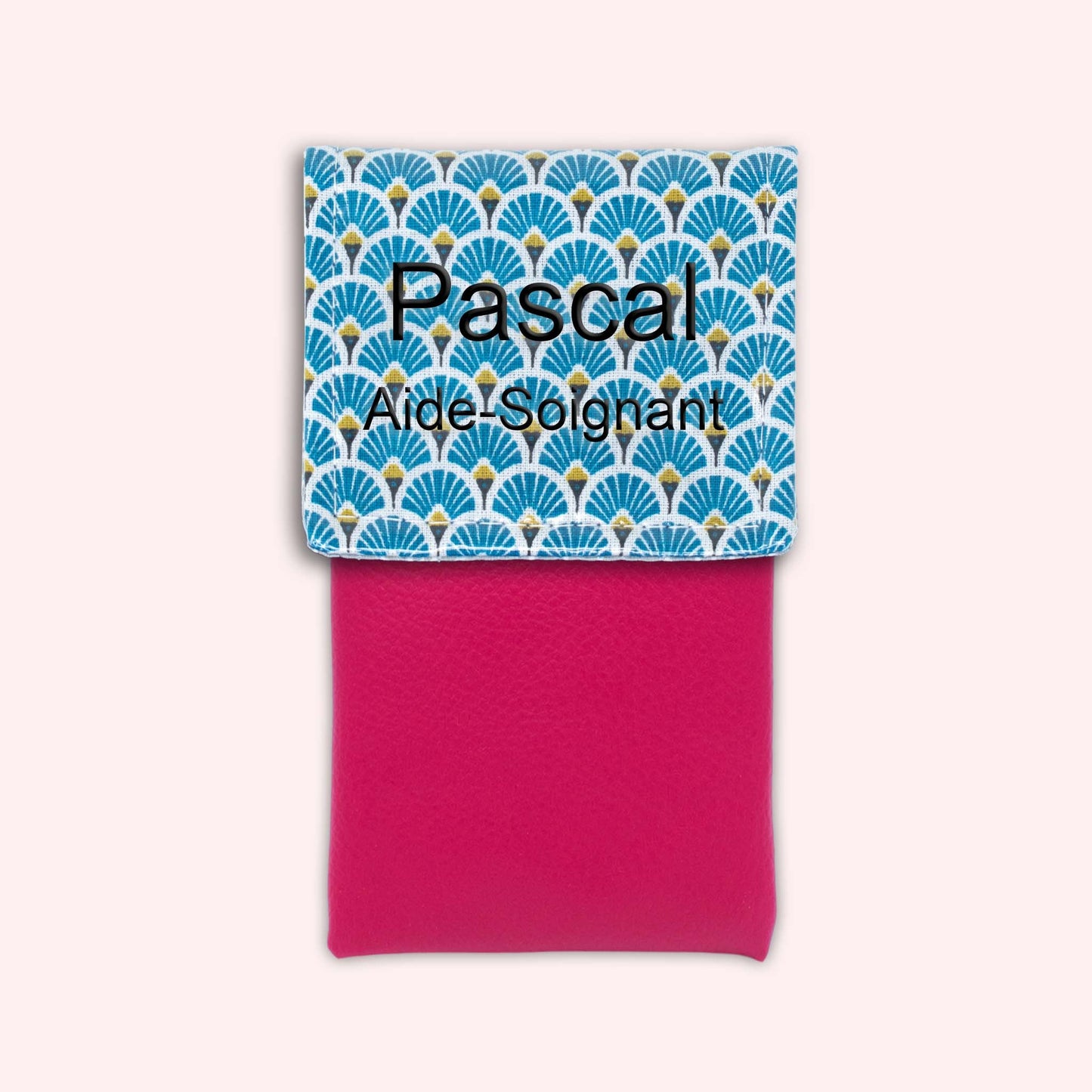 Royal Blue Art Deco Magnetic Pouch