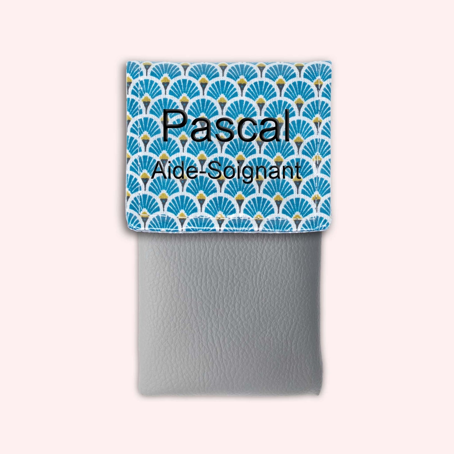 Royal Blue Art Deco Magnetic Pouch