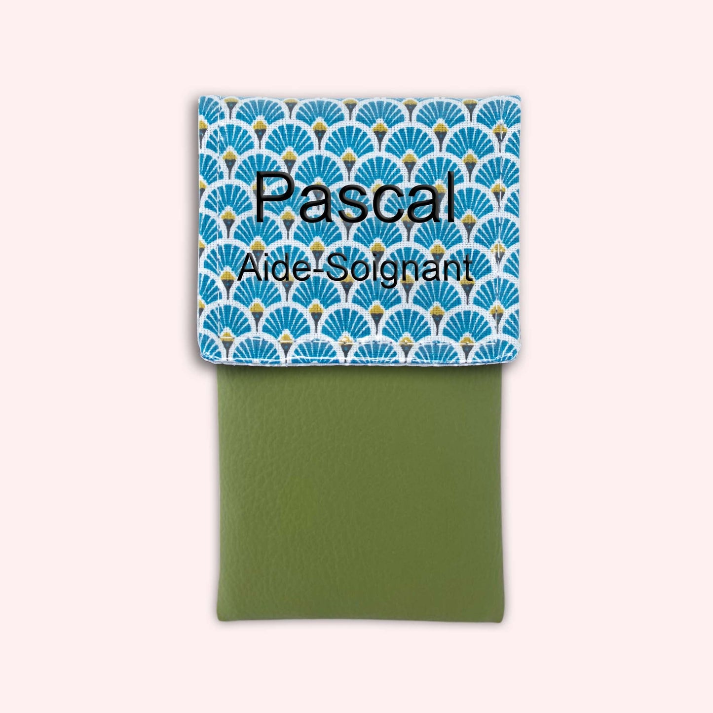 Royal Blue Art Deco Magnetic Pouch