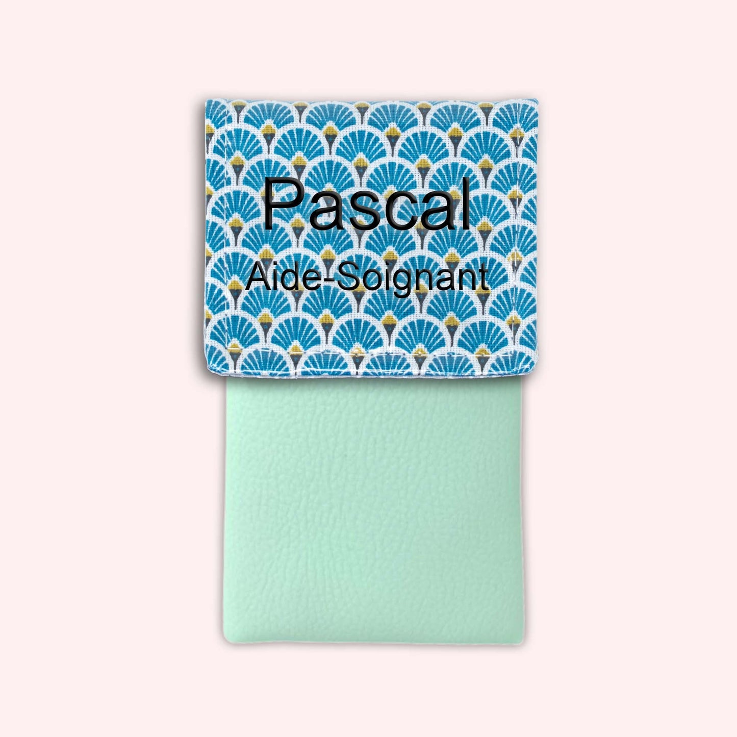 Royal Blue Art Deco Magnetic Pouch